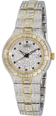 Adee Kaye Fussy G-2 Collection Diamond Accents Pave Dial Quartz Ak2525-l2g Women's Watch