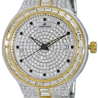 Adee Kaye Fussy Mid-s Collection Crystal Accents Pave Dial Quartz Ak2525-m2g Women's Watch