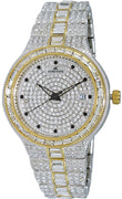 Adee Kaye Fussy Mid-s Collection Crystal Accents Pave Dial Quartz Ak2525-m2g Women's Watch