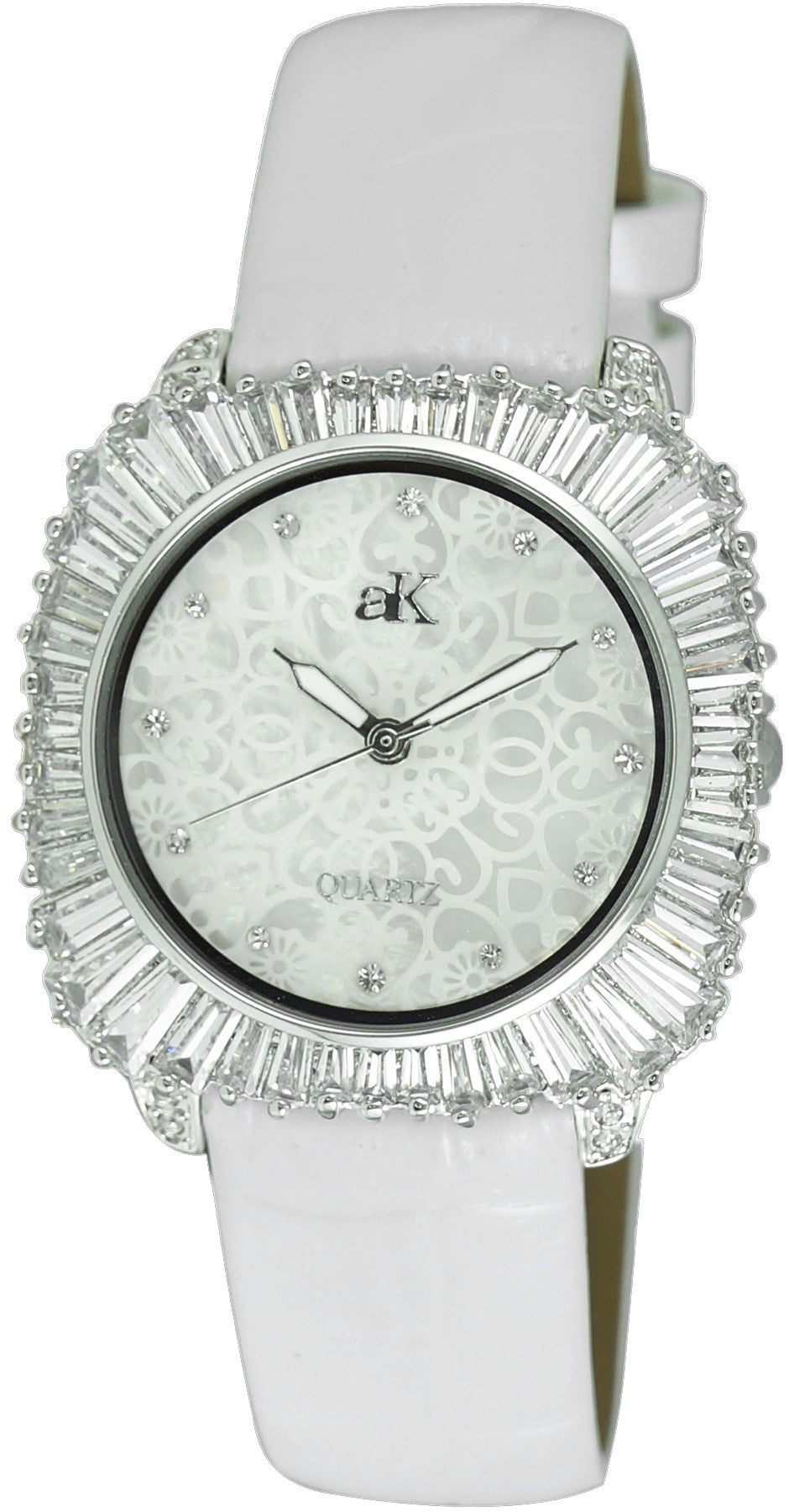 Adee Kaye Liberty - G2 Collection Crystal Accents Mother Of Pearl Dial Quartz Ak2722-s Women's Watch