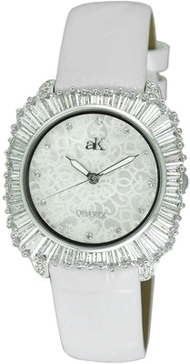 Adee Kaye Liberty - G2 Collection Crystal Accents Mother Of Pearl Dial Quartz Ak2722-s Women's Watch