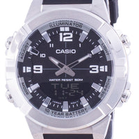 Casio Analog Digital World Time Resin Strap Amw-870-1a Amw870-1 Men's Watch