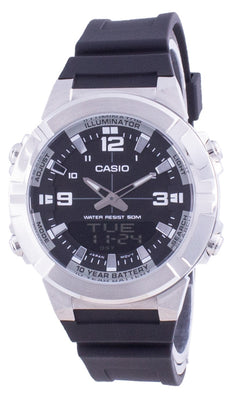 Casio Analog Digital World Time Resin Strap Amw-870-1a Amw870-1 Men's Watch