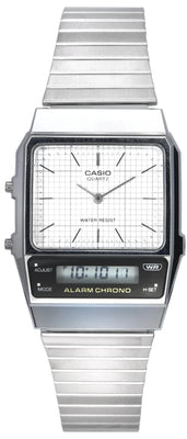 Casio Vintage Analog Digital White Dial Quartz Aq-800e-7a Aq800e-7 Unisex Watch