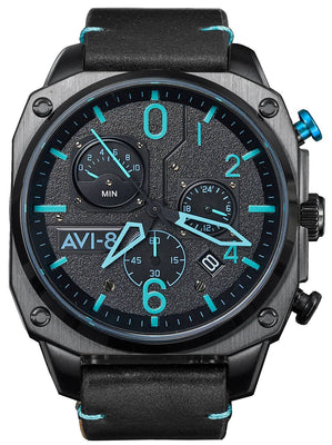 Avi-8 Hawker Hunter Chronograph Blue Diamond Quartz Av-4052-05 Men's Watch