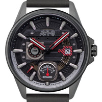 Avi-8 Hawker Harrier Farley Multifunction Night Sky Black Dial Quartz Av-4098-04 Men's Watch