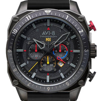 Avi-8 Hawker Hunter Atlas Dual Time Chronograph Black Ops Quartz Av-4100-04 Men's Watch