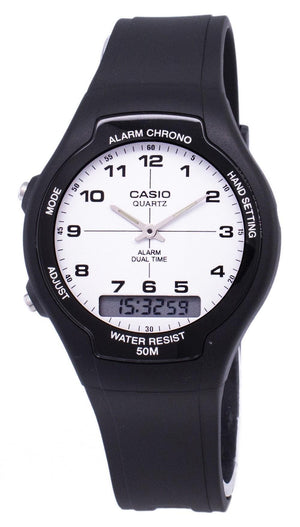Casio Analog Digital Dual Time Aw-90h-7bvdf Aw90h-7bvdf Men's Watch
