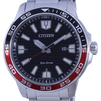 Citizen Black Dial Stainless Steel Eco-drive Aw1527-86e 100m Men's Watch