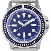 Armani Exchange Stainless Steel Blue Dial Quartz Ax1861 Men's Watch