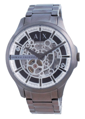 Armani Exchange Hampton Skeleton Stainless Steel Automatic Ax2417 Men's Watch