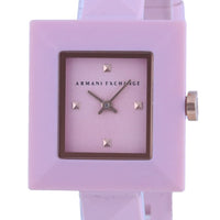 Armani Exchange Karla Pink Dial Silicon Strap Quartz Ax4402 Women's Watch