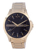 Armani Exchange Hampton Black Dial Quartz Ax7124 Men's Watch With Strap Gift Set