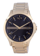 Armani Exchange Hampton Black Dial Quartz Ax7124 Men's Watch With Strap Gift Set