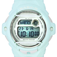 Casio Baby-g Digital Pastel Green Resin Strap Quartz Bg-169u-3 200m Women's Watch