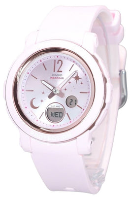 Casio Baby-g Moon And Star Series Analog Digital Resin Strap Pink Dial Quartz Bga-290ds-4a 100m Women's Watch