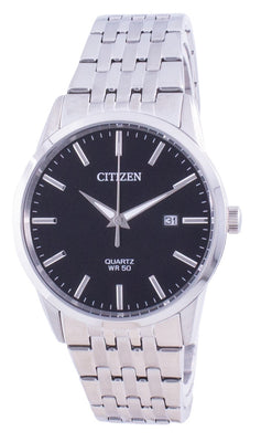 Citizen Black Dial Stainless Steel Quartz Bi5000-87e Men's Watch