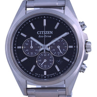 Citizen Attesa Chronograph Titanium Black Dial Eco-drive Ca4390-55e 100m Men's Watch
