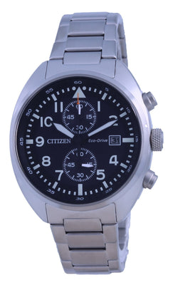 Citizen Chronograph Black Dial Stainless Steel Eco-drive Ca7040-85e 100m Men's Watch
