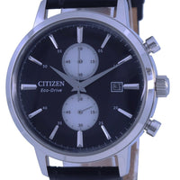 Citizen Classic Twin Eye Chronograph Leather Strap Eco-drive Ca7061-18e Men's Watch