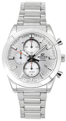 Casio Edifice Classic Standard Chronograph Analog Silver Dial Quartz Efb-710d-7a 100m Men's Watch