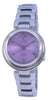 Citizen Diamond Accent Purple Dial Stainless Steel Eco-drive Em0588-81x Women's Watch