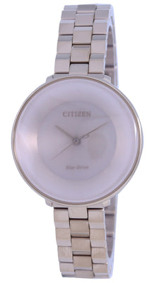 Citizen Rose Gold Tone Stainless Steel Eco-drive Em0603-89x Women's Watch