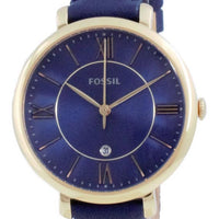 Fossil Jacqueline Blue Dial Analog Quartz Es5023 Women's Watch