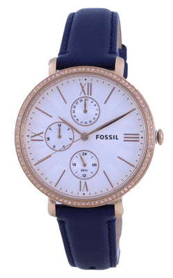 Fossil Jacqueline Multifunction Horloge Silver Dial Quartz Es5096 Women's Watch