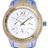 Fossil Stella Sport Tachymeter Crystal Accents Quartz Es5107 Women's Watch