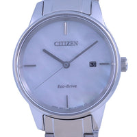 Citizen Mother Of Pearl Dial Stainless Steel Eco-drive Ew2590-85d Women's Watch