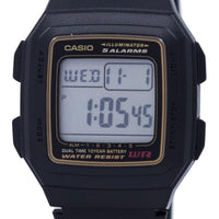 Casio Digital 5 Alarms Dual Time Illuminator F-201wa-9adf F201wa-9adf Men's Watch