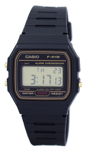 Casio Alarm Chronograph Digital F-91wg-9s F91wg-9s Men's Watch