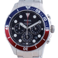 Fossil Fb-03 Chronograph Black Dial Stainless Steel Quartz Fs5767 100m Men's Watch