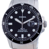 Fossil Fb-01 Black Dial Stainless Steel Quartz Fs5805set 100m Men's Watch