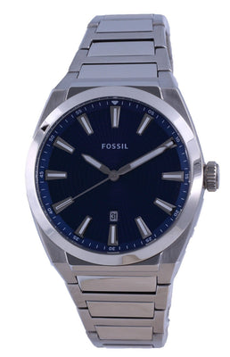 Fossil Everett Blue Dial Stainless Steel Quartz Fs5822 Men's Watch