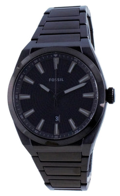 Fossil Everett Black Dial Stainless Steel Quartz Fs5824 Men's Watch