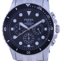 Fossil Fb-01 Chronograph Black Dial Stainless Steel Quartz Fs5837 100m Men's Watch