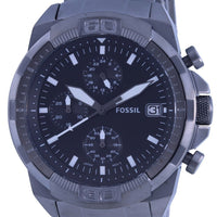 Fossil Bronson Chronograph Black Dial Stainless Steel Quartz Fs5852 Men's Watch