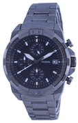 Fossil Bronson Chronograph Black Dial Stainless Steel Quartz Fs5852 Men's Watch