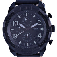 Fossil Bronson Chronograph Leather Black Dial Quartz Fs5874 Men's Watch