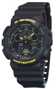 Casio G-shock Caution Yellow Analog Digital Resin Strap Black Dial Quartz Ga-100cy-1a 200m Men's Watch