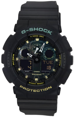 Casio G-shock Analog Digital Resin Strap Multicolor Dial Quartz Ga-100rc-1a 200m Men's Watch