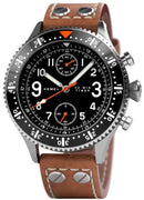 Hemel Brabant Chronograph Matte Black With Super-luminova Dial Quartz Hf5 100m Men's Watch