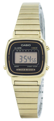 Casio Digital Stainless Steel Alarm Timer La670wga-1df La670wga-1 Women's Watch