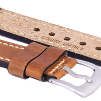 Brown Ratio Brand Leather Strap 22mm