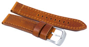 Brown Ratio Brand Leather Strap 22mm For Skx007, Skx009, Skx011, Snzg07, Snzg015