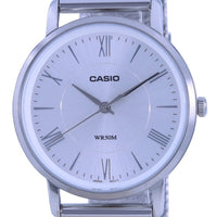 Casio Analog Silver Dial Stainless Steel Quartz Ltp-b110m-7a Ltpb110m-7 Women's Watch