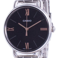 Casio Black Dial Stainless Steel Quartz Ltp-e414d-1a Ltpe414d-1a Women's Watch
