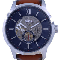 Fossil Townsman Skeleton Dial Leather Automatic Me3154 Men's Watch